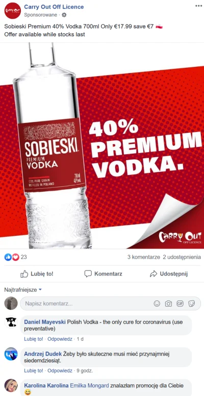 wrona12 - Reklamy personalizowane na fejsie , a tylko rozmawiałem w monopolowym że So...