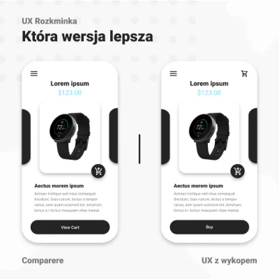 Comparere - Pytanie do ekspertów UX/UI DZIEŃ 7 - Która wersja lepsza?

Czy klasyczn...