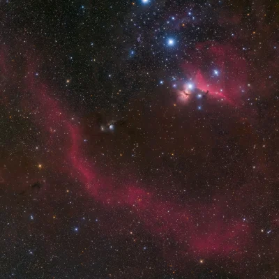 namrab - Mgławica Koński Łeb i Pętla Barnarda w Orionie. Nikon D810A + Takahashi Epsi...