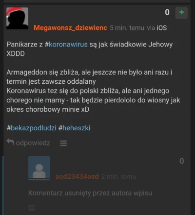 a.....d - @sharpmarv: takie wpisy jak twój mnie już nie ruszaja, widzę je od stycznia...