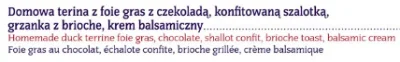 smyl - Wyborne. Ta restauracja ma w menu foie gras. Danie, którego produkcja jest tak...