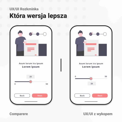 Comparere - Pytanie do ekspertów UX/UI DZIEŃ 9 - Która wersja jest poprawna? I dlacze...