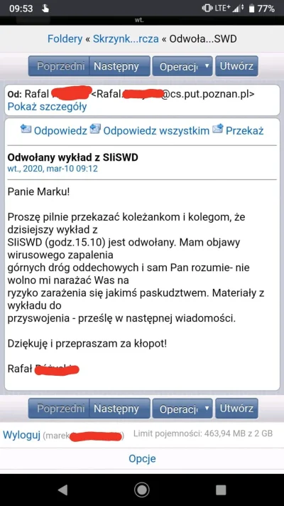 marcinkox3 - Zamykać uczelnie? Po co( ͡° ͜ʖ ͡°)
#politechnikapoznanska #poznan #koron...