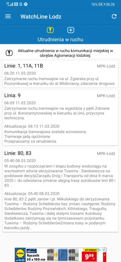 Reezu - Linie 1, 11A i 11B wstrzymany ruch

#lodz #mpklodz