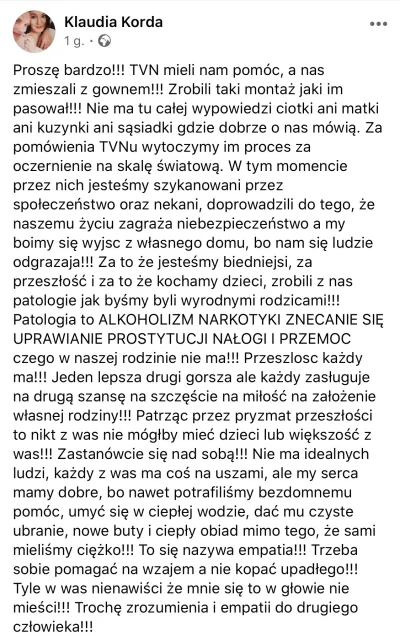 Jackoo89 - Powtarzam - nie jesteśmy żadną patologią a bezdomnym dajemy się umyć i ciu...