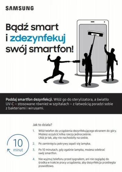 MZ23 - Samsung wprowadza w swoich Brand Store'ach urządzenie do dezynfekcji smartfonó...