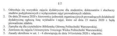 misioneos - No nieźle #politechnikawarszawska zamknięta do 14 kwietnia xD. W tym okre...