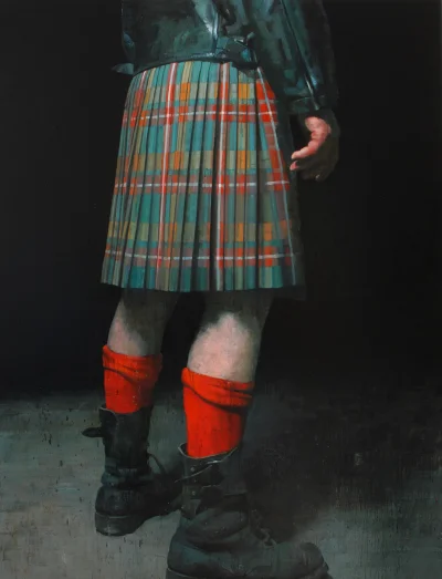 panidoktorodarszeniku - François Bard
Le grand kilt, 2016, olej na płótnie, 195 x 15...