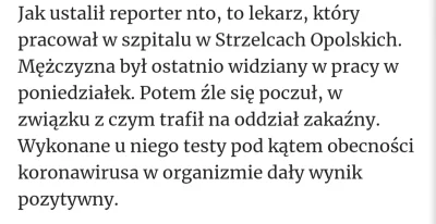 AlmixPL - Zarażony w szpitalu w Opolu to lekarz ze Strzelców/Strzelec Opolskich. Ciek...