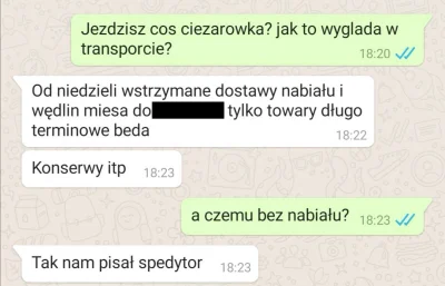 widmo82 - Kumpel rozwozi towar po marketach. Własnie ładują mu hermetycznie pakowane ...