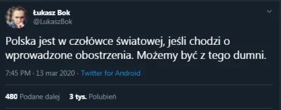 crv0 - Nawet Bok chwali działania rządu.
#koronawirus