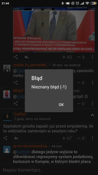 staryhaliny - @Monochromatyczmy_chyba: może dlatego że nie siedzisz na appce dzbanie?