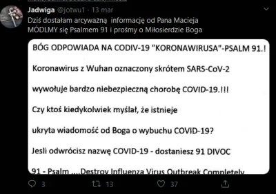 rafxyz44 - Tymczasem w zakamarkach internetu #koronawirus #bekazkatoli #heheszki #wtf
