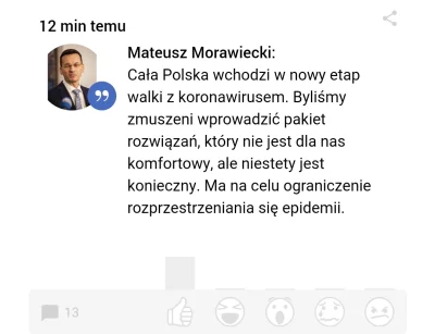 Veux - Ciekawe co ma na myśli. To co wprowadzili wczoraj czy szykują stan wyjątkowy?
...