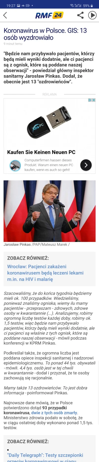 lubie_piwo - Trzynastu Polaków wygrało z koronawirusem!

#koronawirus #2019ncov
