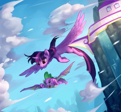 FlaszGordon - #kucyki [ #mlp #spike #twilightsparkle artysta: #LAndy ]