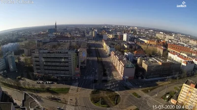 q.....0 - na pl. Rodła pusto, widać, że ludzie w #szczecin realizuja plan #siedzwdomu