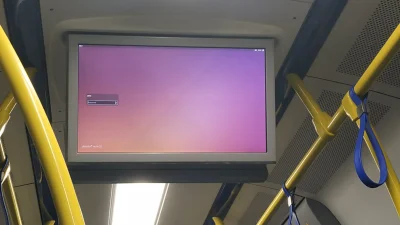 partisan - #wielkapesanarodowa #tramwaje #linux wyświetlacz informacji pasażerskiej w...