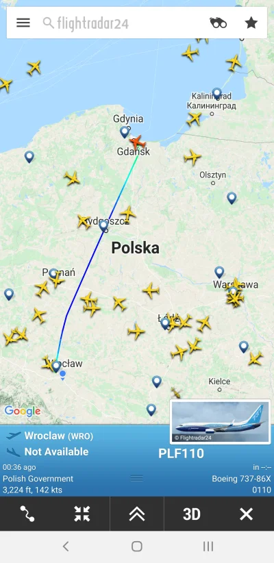 Nahcep - @efceka: nie mówię nie, właśnie podchodzi do lądowania w Gdańsku