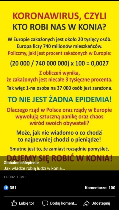 Nietopesz - Tymczasem w alternatywnej rzeczywistości na stronie "Globalne oślepienie"...