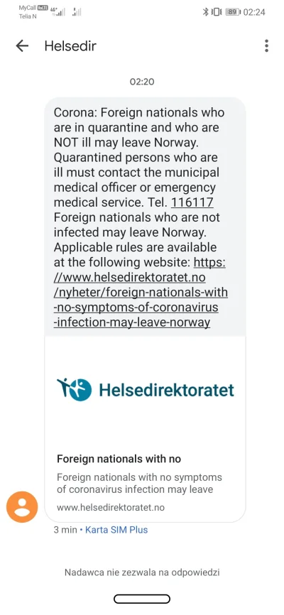 teofromnorge - Mirki jestem w #norwegia i przed chwilą dostałem takiego SMS, w tańcu ...