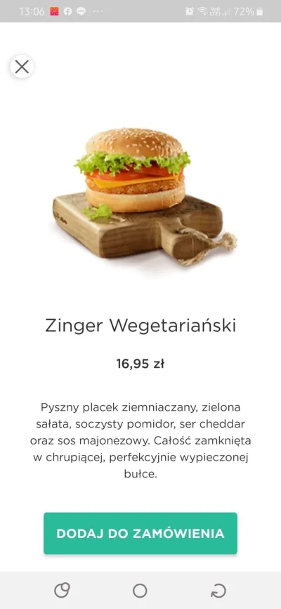 Korba112 - Siostrzenica zamówiła burgera wegetariańskiego z KFC...

Zdjęcie dostawy w...