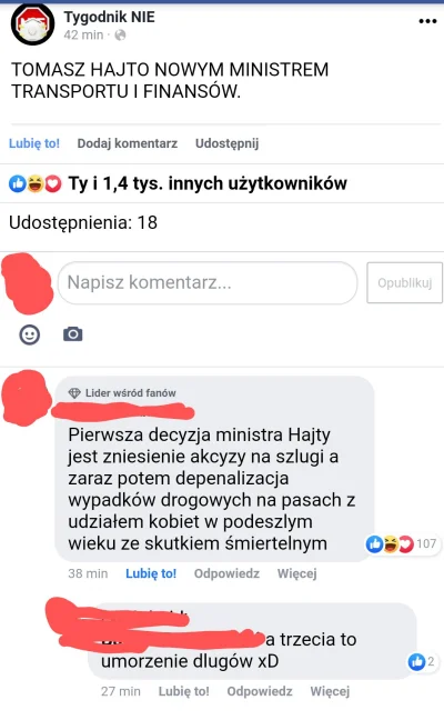 escapartelamuerte - Tomasz Hajto nowym ministrem transportu i finansów.
#tygodniknie ...