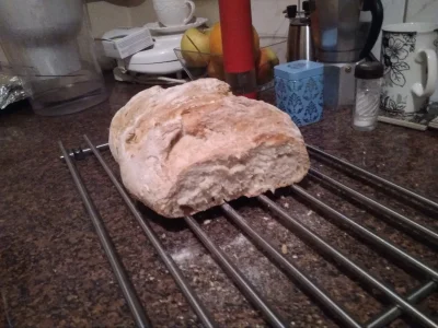 toodrunktofuck - Chleb z tego ostatnio popularnego przepisu. Za ciepły żeby kroić, pa...
