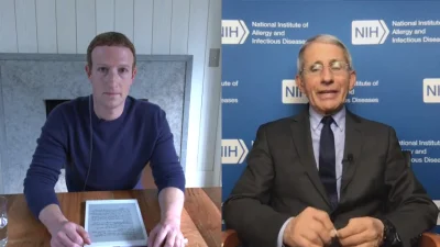 MagicPiano222 - Mark Zuckerberg i dr Anthony Fauci rozmawiają o COVID-19 - wideo

"...