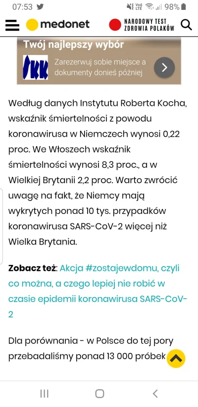 Pietiapk1 - Wytłumaczy ktoś 0.22 vs 8.7. Jakim cudem. Czyżby już pół Włoch przechorow...