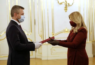 spere - Piątek, prezydent Słowacji Zuzana Czaputowa przyjmuje dymisję rządu Petera Pe...