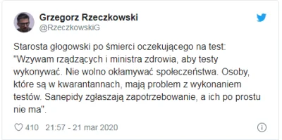 afc85 - @R187: 
nie robisz testów = nie ma epidemii

w polsce nie umiera się na ko...