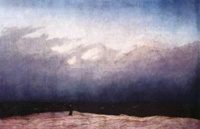 S.....x - Der Mönch am Meer, Caspar David Friedrich, 1808-1810, 110 × 171,5 cm, obraz...