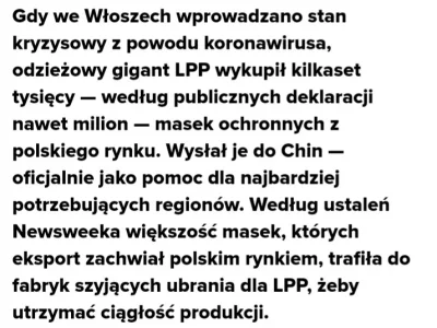 Tom_Ja - Biznes "wspiera" walkę z #koronawirus. Polskie przedsiębiorstwo wykupiło z r...