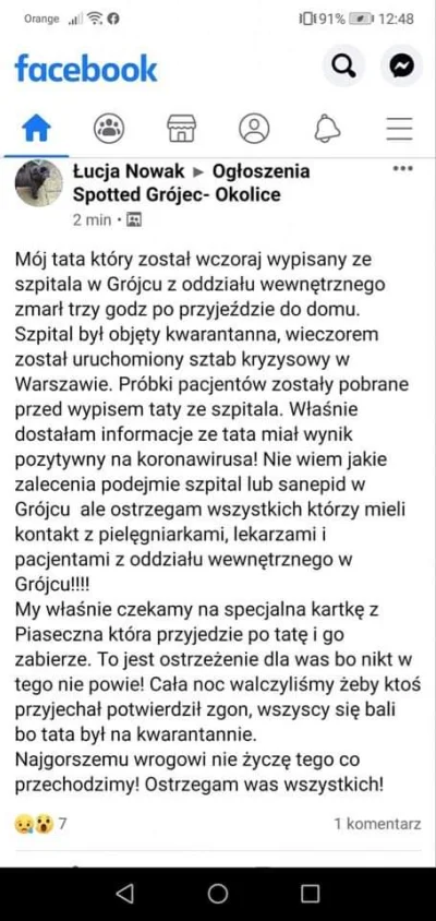 d.....s - Z Grójca jeszcze takie info widziałem, ale zaznaczam że nie wiem czy to pra...