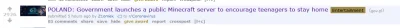 Brydzo - Info o tym, że rząd robi server pod minecrafta jest na głównej reddita, na w...