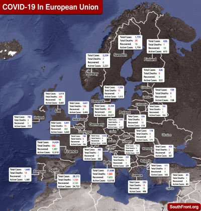 wykopix - Mapa Koronawirusa w Europie.
A dokładnie w Unii Europejskiej.

Z ciekawo...