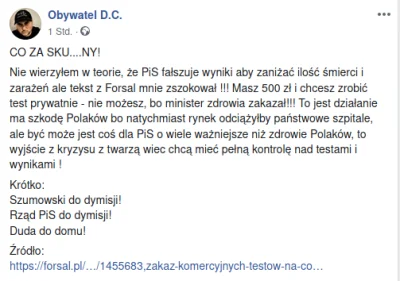 P.....r - Po co rząd zakazał badań prywatnych? Czyżby chcieli ukryć skalę epidemii pr...