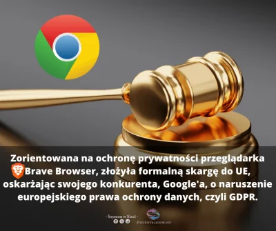 S.....i - Zorientowana na ochronę prywatności przeglądarka Brave Browser, złożyła for...