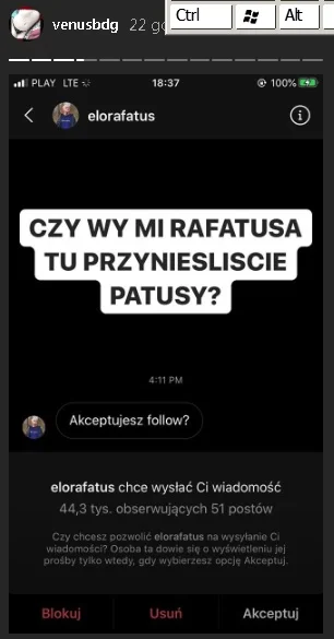 Zagmadfany2 - Kto jej nie zna niech sprawdzi jest insta widze ze analczyk ma jakies p...