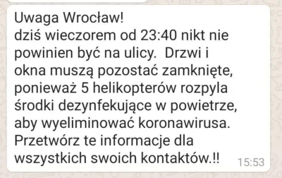 Herfes - Mirki prawda to? Ktoś coś słyszał? 
#wroclaw #koronawirus