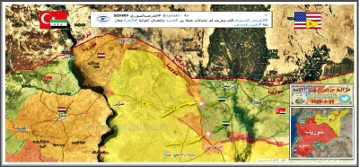 wykopix - Tureckie bombardowania pozycji SDFu koło Ain Issa.

3 Żołnierzy Kurdyjski...