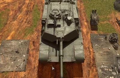 Sangreal - Jezu teraz odkryłem, że M1 Abrams ma niesymetryczną wieżę. Why!? Już tego ...