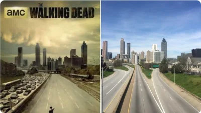 elim - serial "The Walking Dead" vs. Atlanta podczas obecnej epidemii #koronawirus 
...