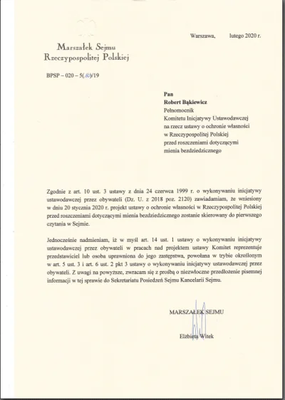 Volki - @matcheek Pierwsze czytanie projektu ustawy na posiedzeniu Sejmu przeprowadza...