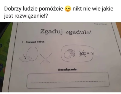 batgelo - #rebus
Pomocy. Jaka odpowiedź tu będzie bo nie zasne.