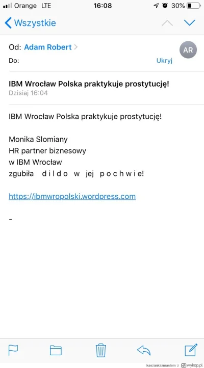 D.....k - Ej, wiadomo już czy Pani Monika znalazła swoje dildo?
#rumun #ibm #heheszk...