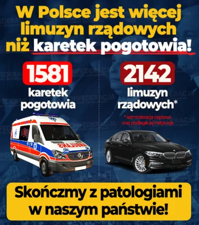 archi888 - @zolti: W Polsce jest więcej limuzyn rządowych niż karetek. System jest w ...