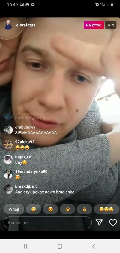 Grubymajster - Live na insta. Analczyk zapowiedział streama w niedziele. Lampusera si...