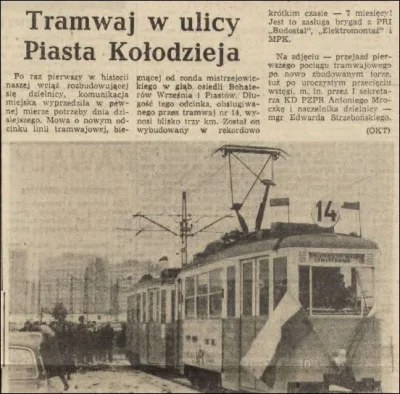 DerMirker - Artykuł prasowy z uruchomienia linii tramwajowej Mistrzejowice - Piastów,...